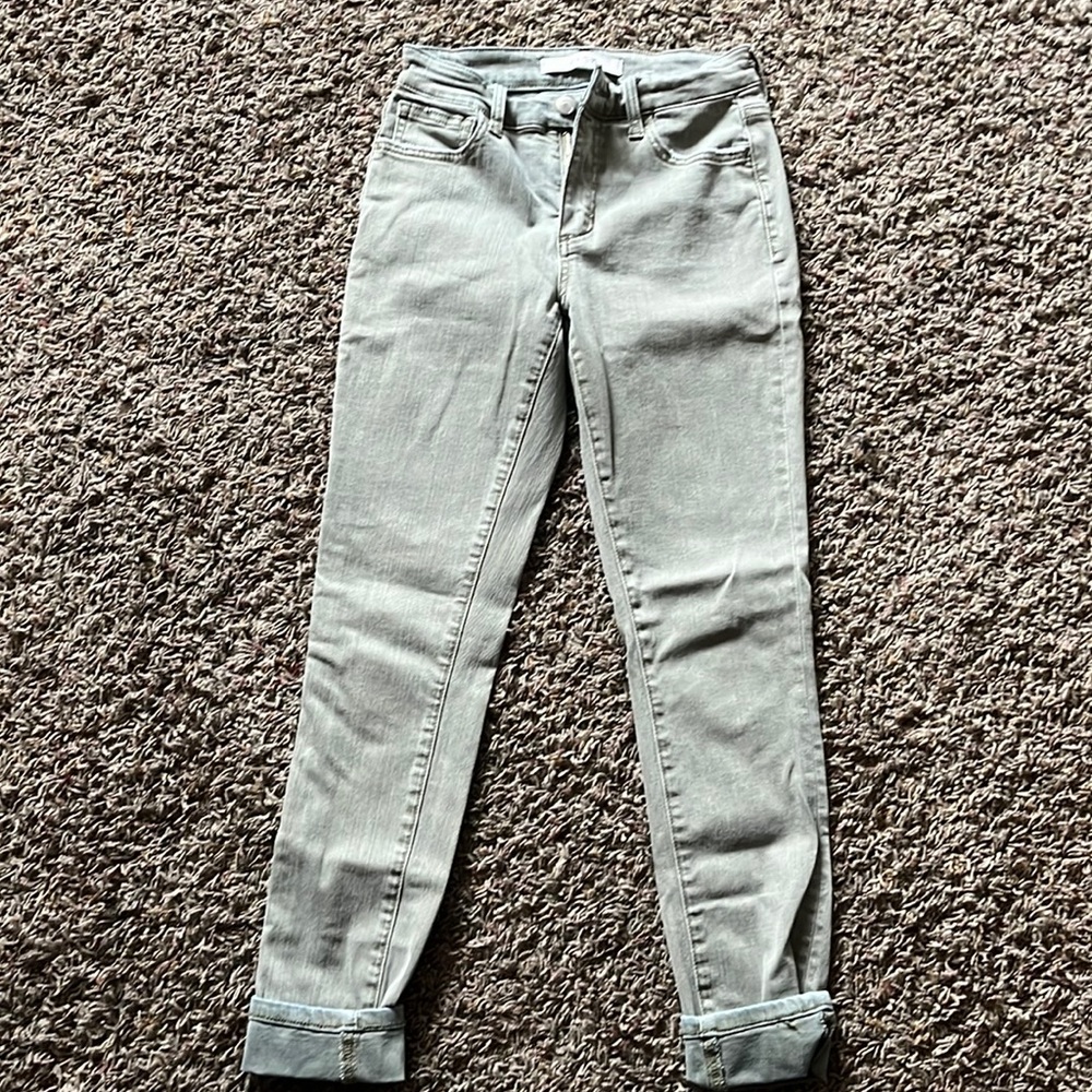 Joes jeans lt olive green skinny stretch
